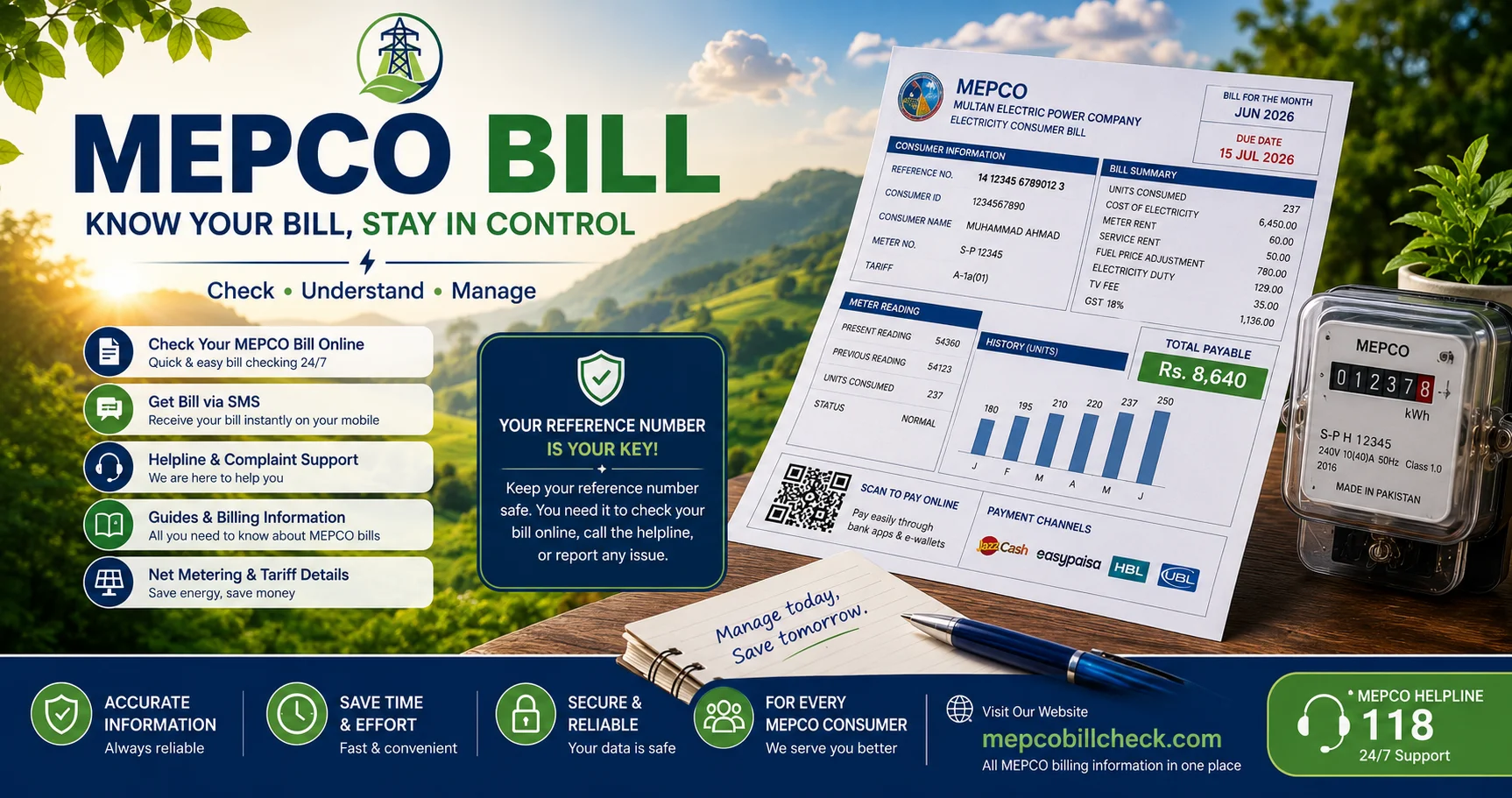 MEPCO Bill Calculator